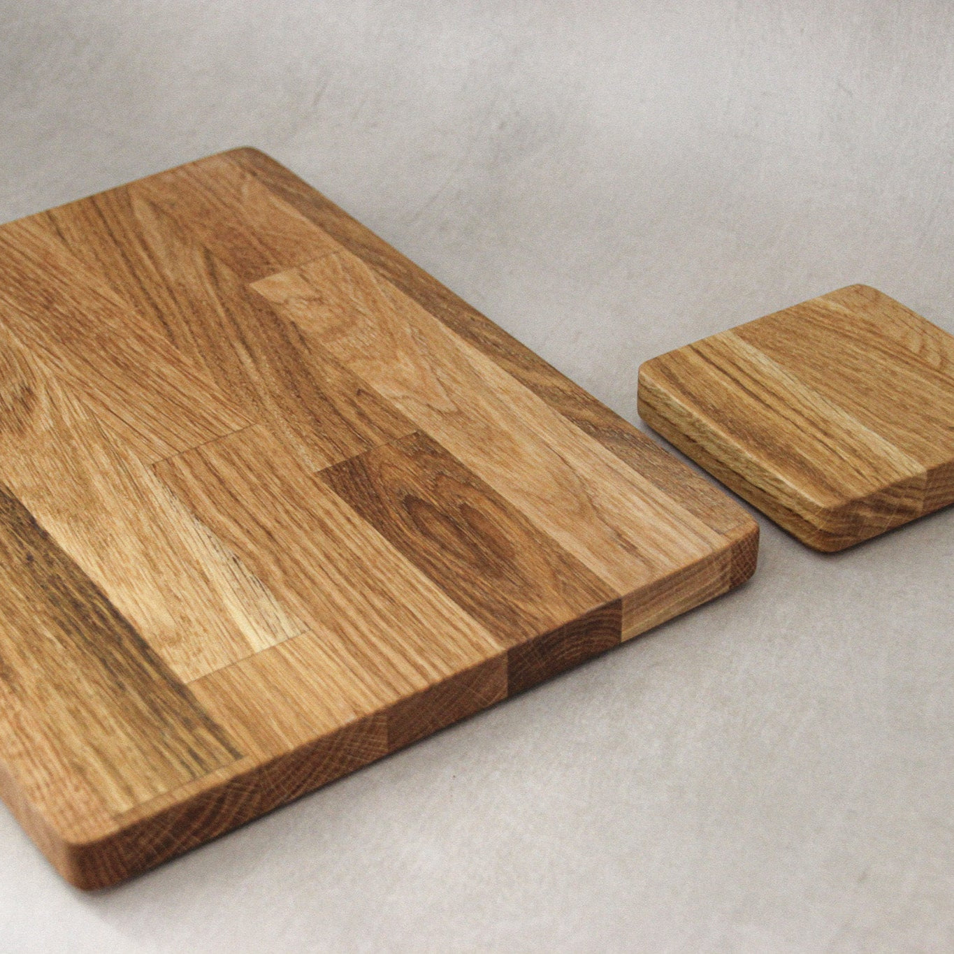 Solid Oak Rectangle Wooden Placemat Sets - Handmade Table Mats