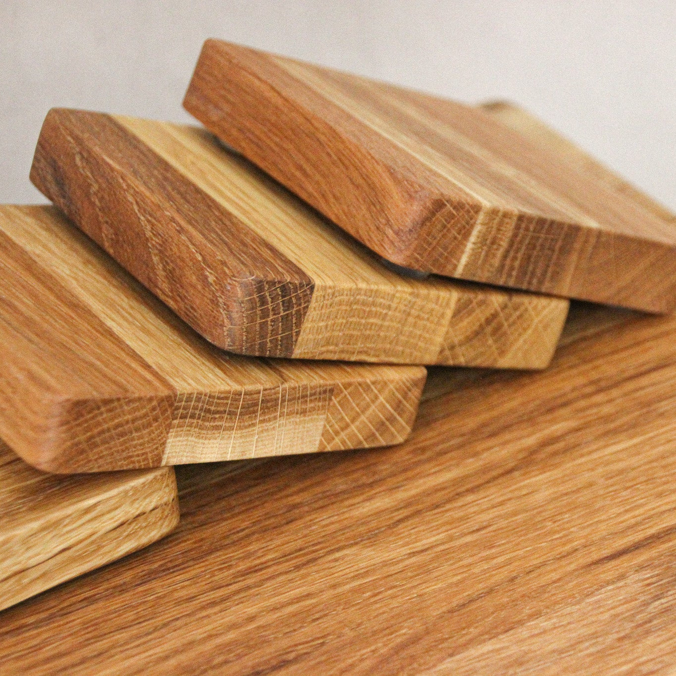 Square Wooden Coasters - Oak Coasters
