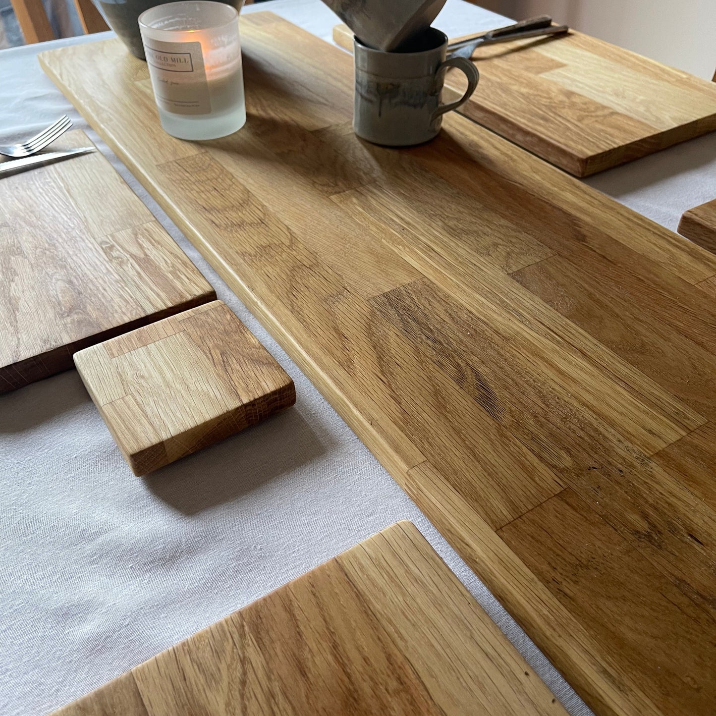 Solid Oak Centrepiece | Wood Kitchen Island Runner