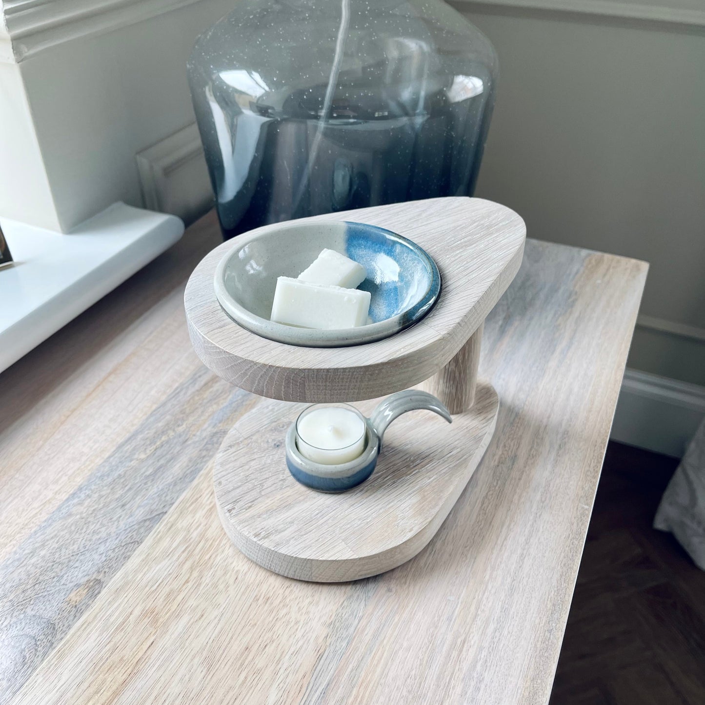 The Teardrop Oak Wax Melt Burner