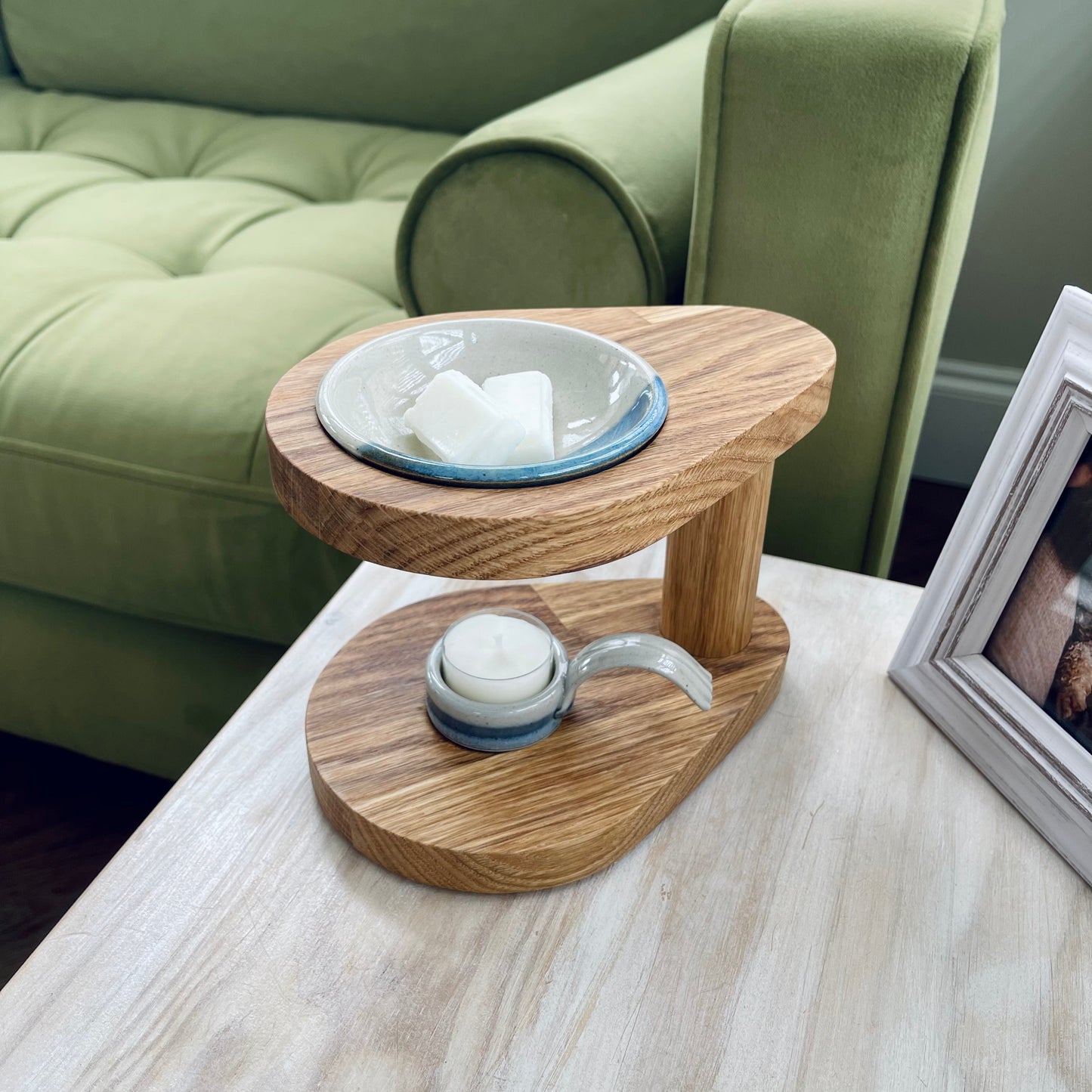 The Teardrop Oak Wax Melt Burner