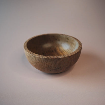 sweet chestnut bowl on a plain background